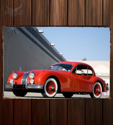 Металлическая табличка Jaguar XK140 Fixed Head Coupe